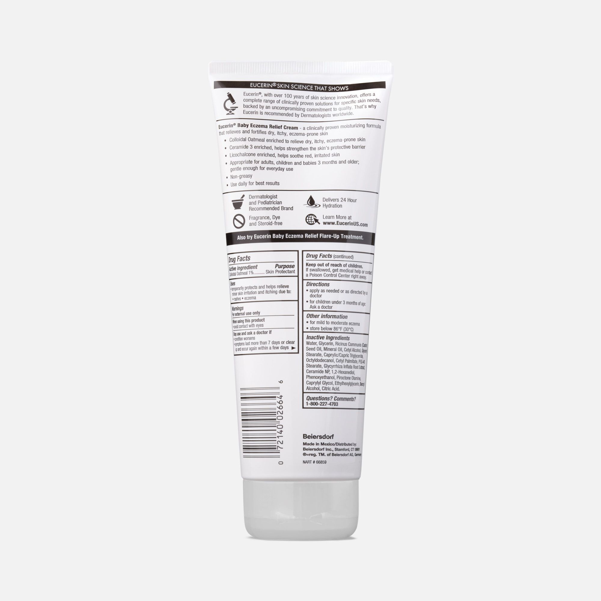 Eucerin Baby Eczema Cream, 8 oz., , large