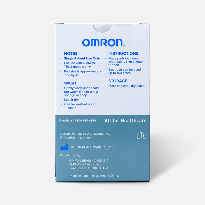 OMRON electroTHERAPY Pain Relief Long Life Replacement Pads, 2 ct., , large