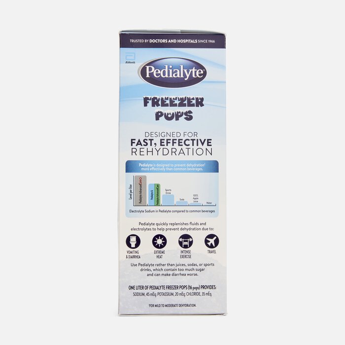 Pedialyte Freezer Pops, Assorted Flavors, 16ct. / 2.1 oz., , large