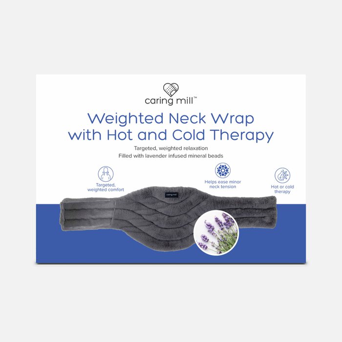 Caring Mill™ Weighted Neck Wrap with Hot and Cold Therapy, Lavender Infused, , large
