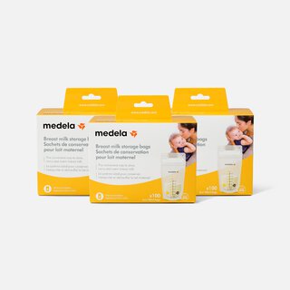 Medela Breast Milk 6 oz. Storage Bags, 100 ct. (3-Pack), , large