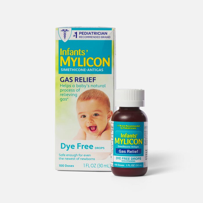 Mylicon Infant Gas Relief Drops, Dye Free, 1.0 fl oz., , large