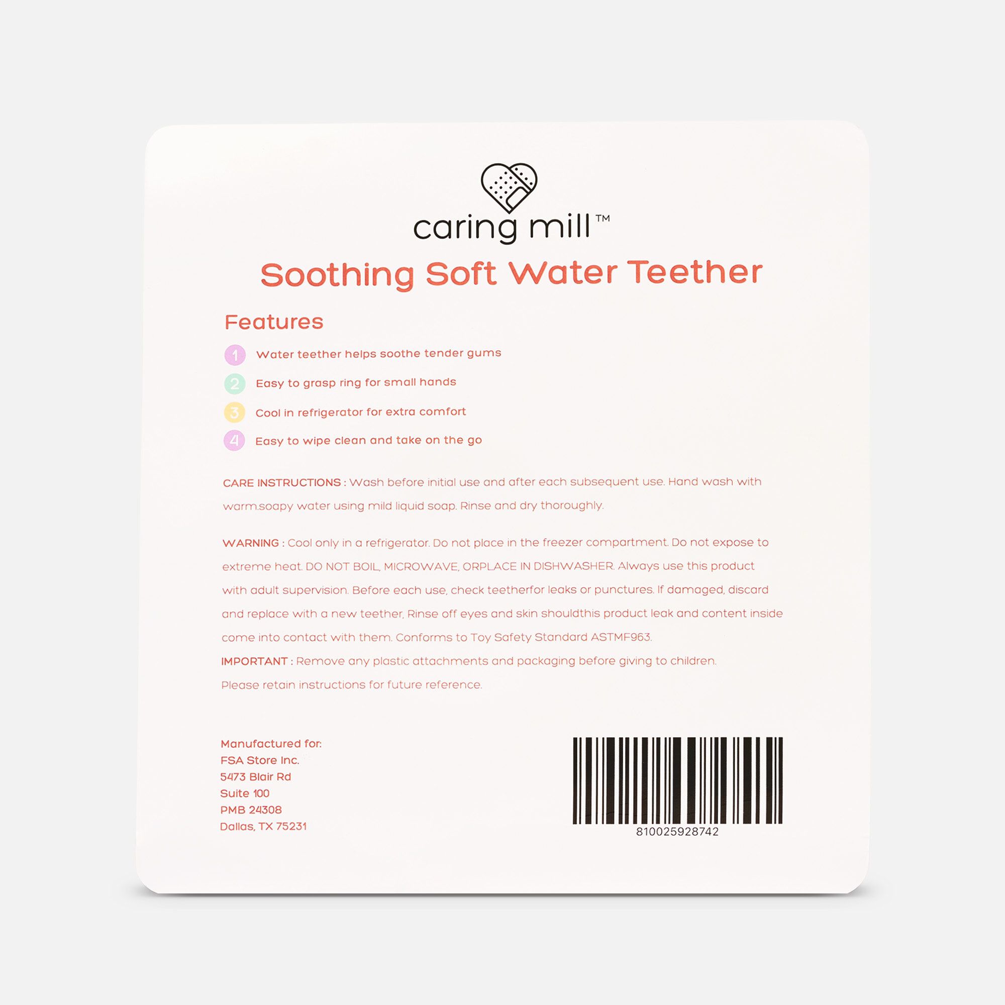 Caring Mill™ Soothing Water Teether, Set of 3, , large