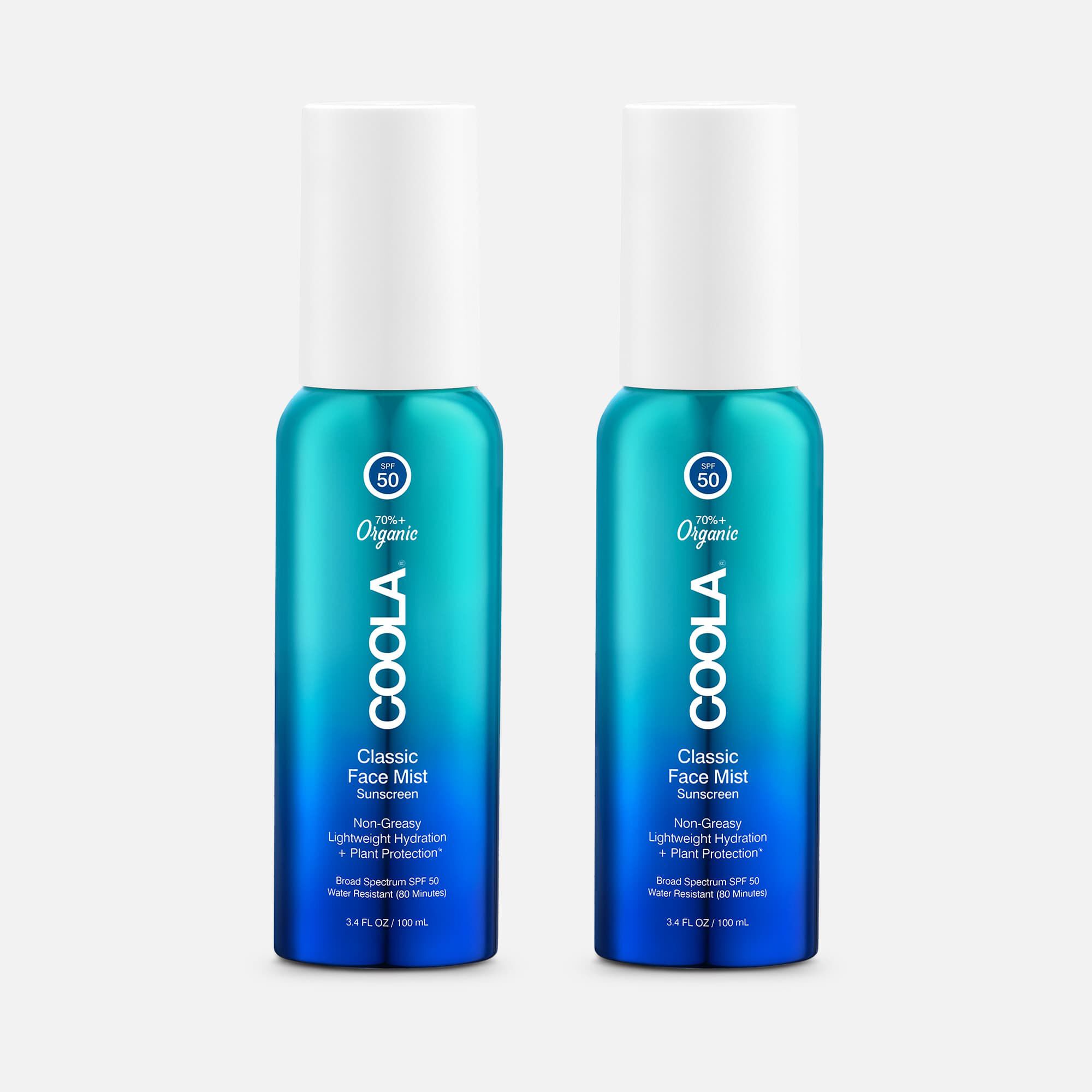 COOLA Classic Face Sunscreen Mist - SPF 50, 3.4 oz. (2-Pack), , large
