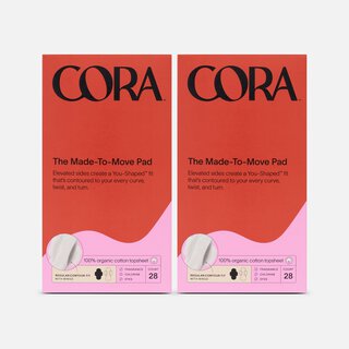 Cora The Made-to-Move Pad, Regular, 28 ct. (2-Pack)