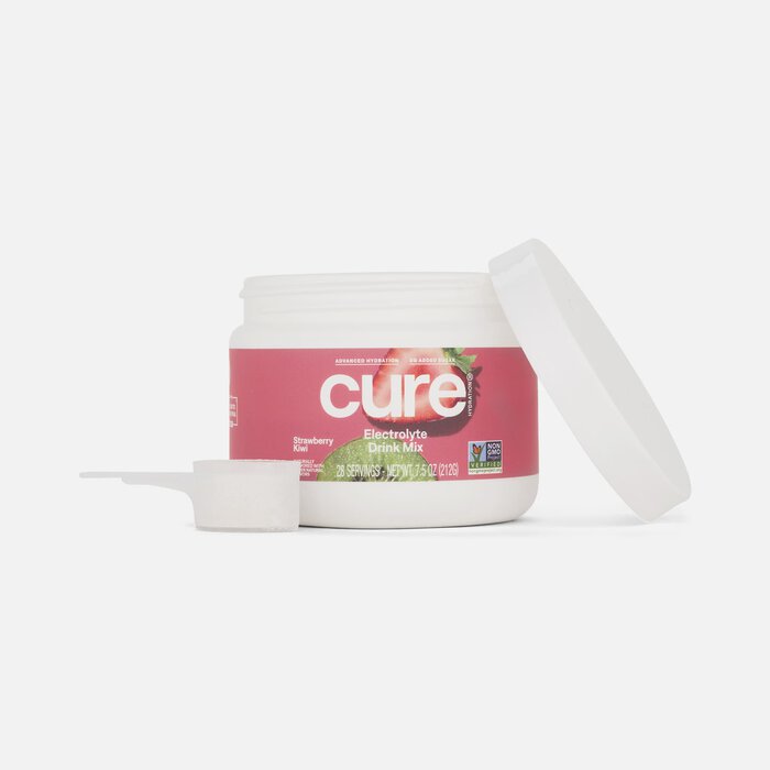 Cure Hydrating Electrolyte Drink Mix, Strawberry Kiwi Bulk Jar, 28 ct., , large