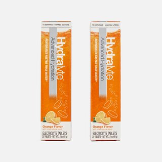 Hydralyte Effervescent Electrolyte Tablets, Orange, 20 ct. (2-Pack)
