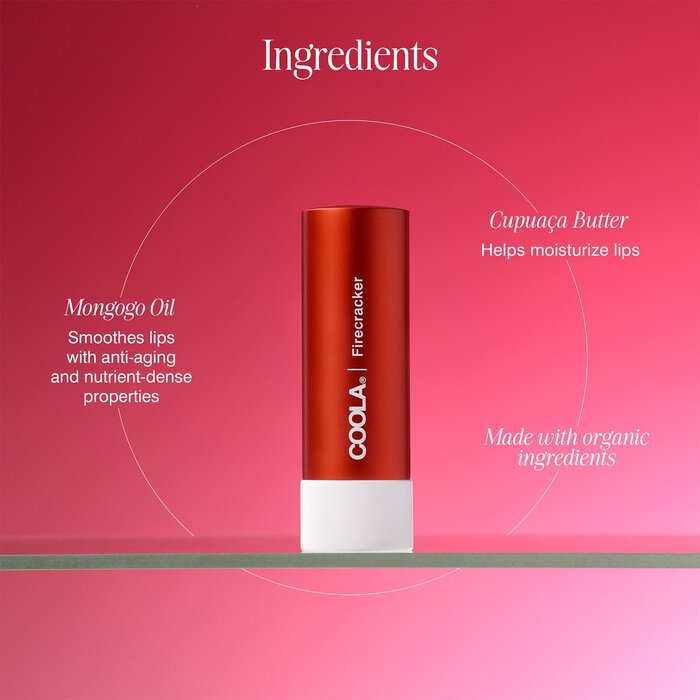 COOLA Mineral Liplux SPF 30 Lip Balm, .15 oz., Firecracker, large