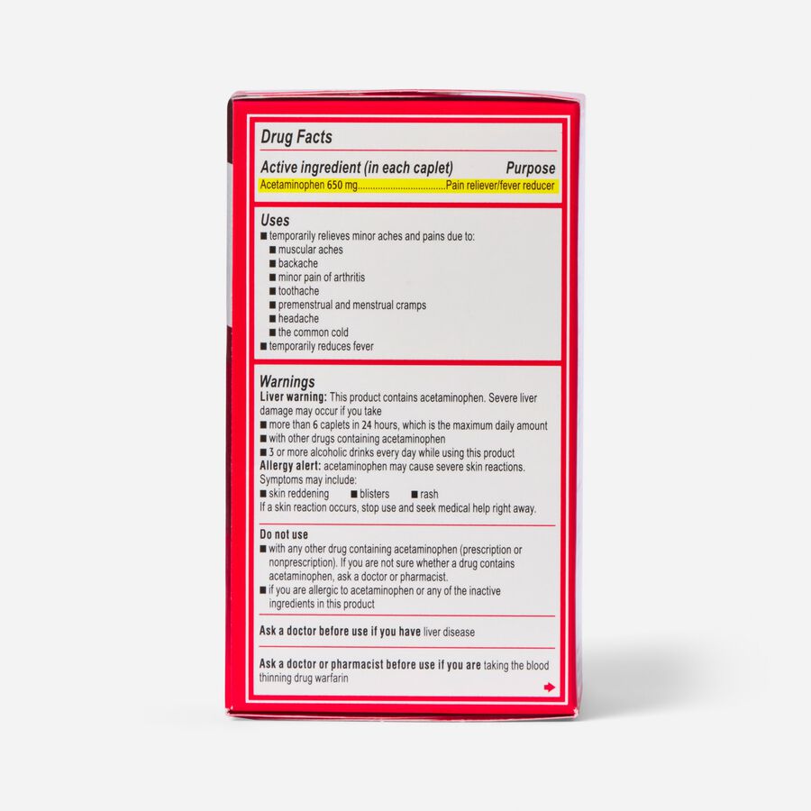 Tylenol 8 HR Muscle Aches and Pain Caplets, 100 ct., , large image number 3