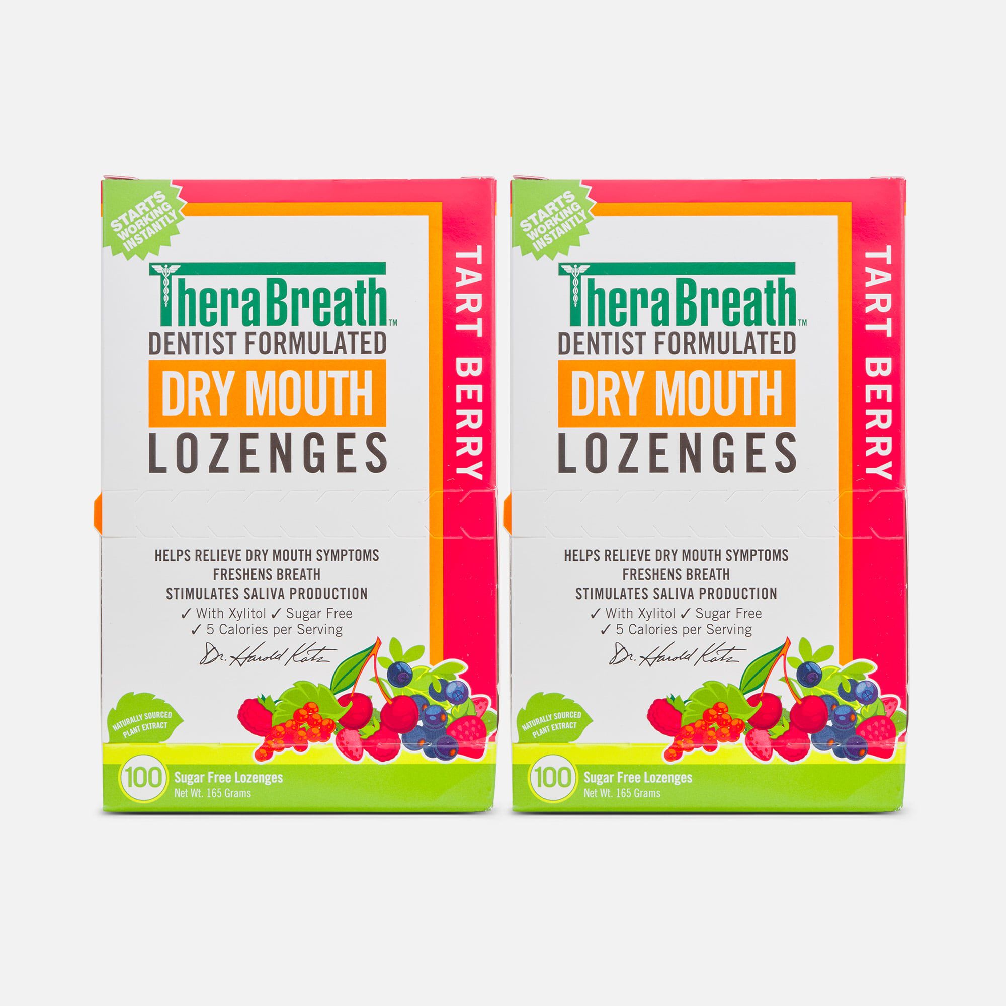 TheraBreath Dry Mouth Lozenges, Tart Berry, 100 ct. (2-Pack), , large