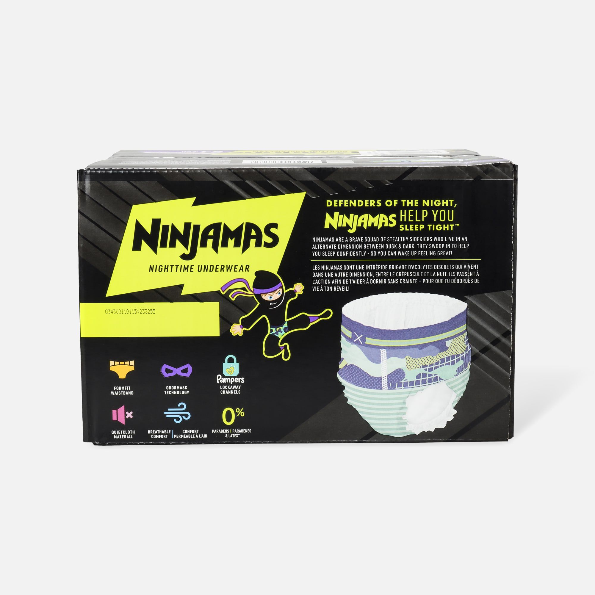 Ninjamas Nighttime Bedwetting Underwear for Boys, , large