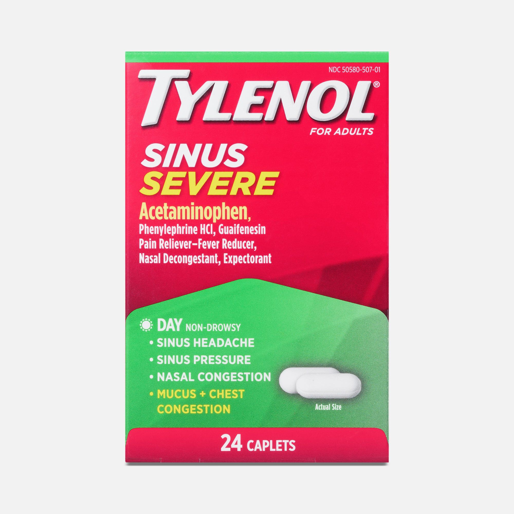 Tylenol® Sinus Severe Daytime Caplets, 24 ct.
