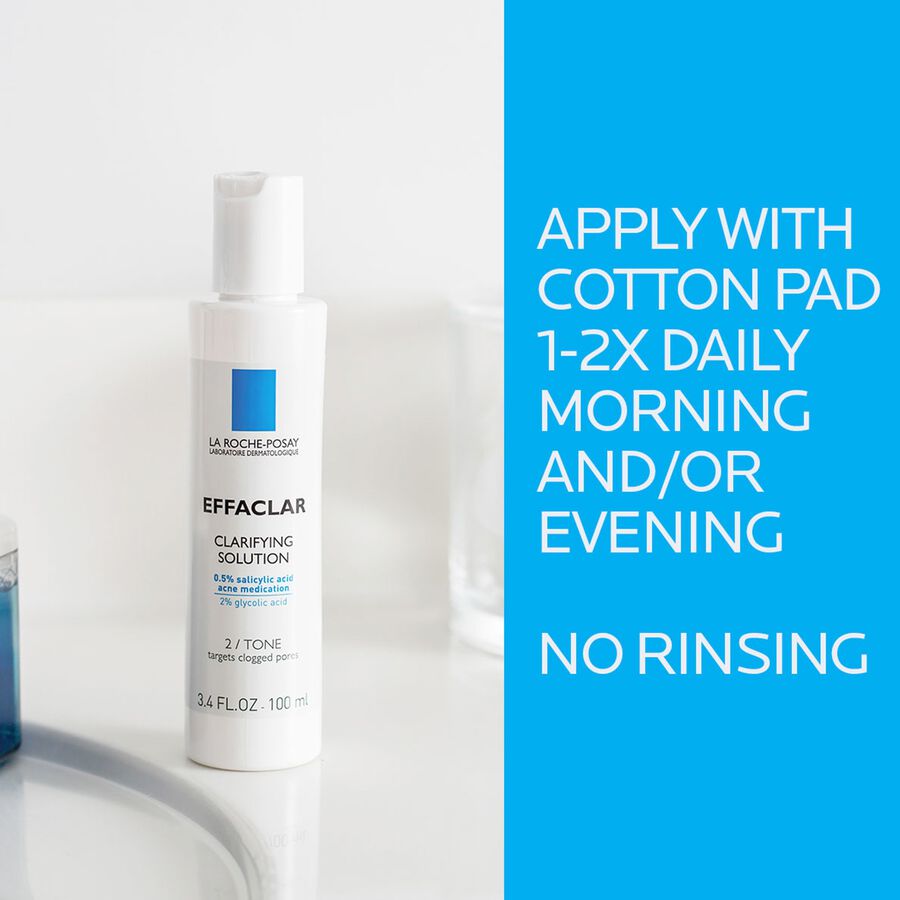 La Roche-Posay Effaclar Clarifying Solution Acne Toner with Salicylic Acid, 6.76 oz., , large image number 2