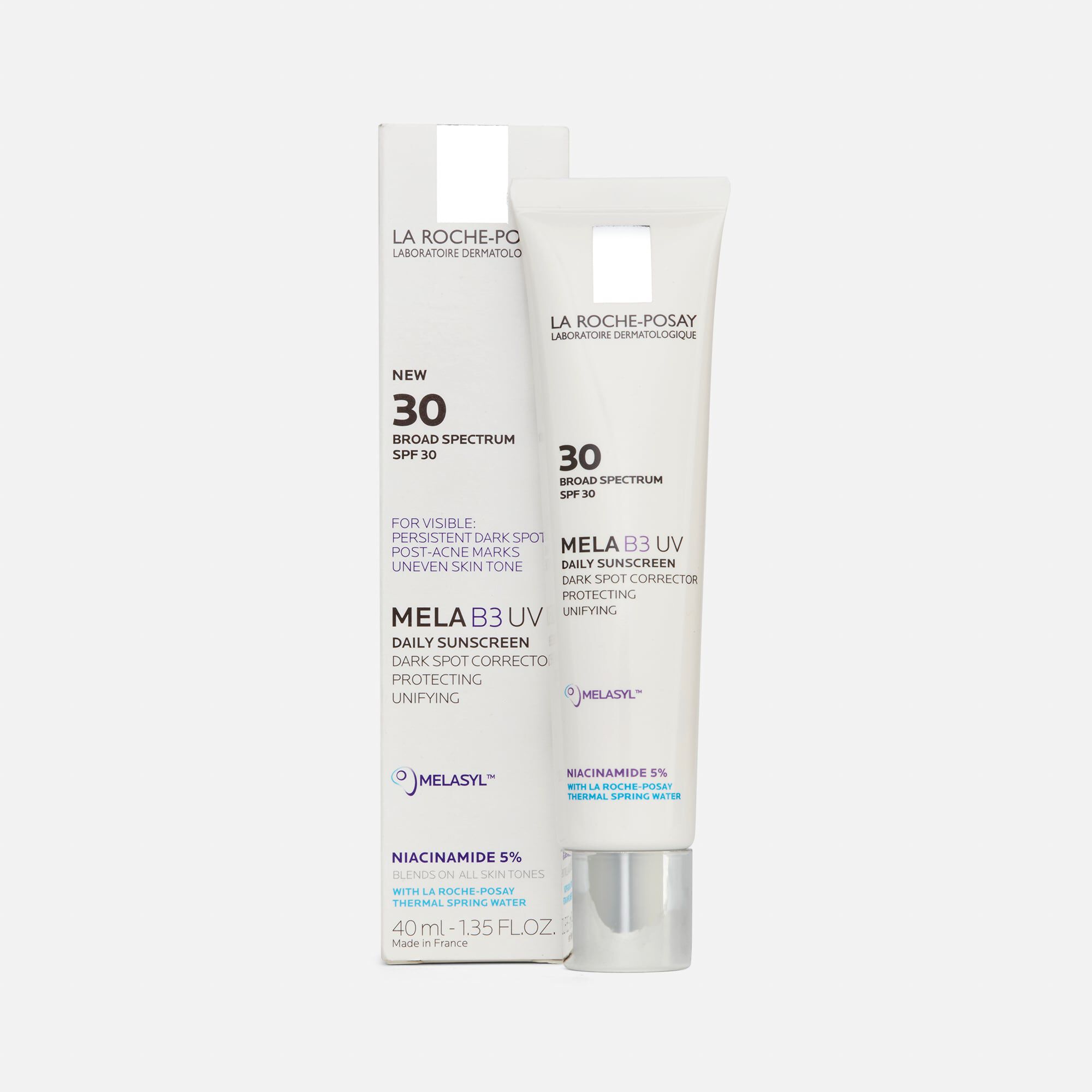 La Roche-Posay Mela B3 UV Daily Moisturizer Sunscreen With Melasyl & Niacinamide, SPF 30, 1.35 fl oz., , large