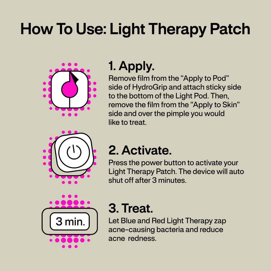l.a.b. Acne Light Therapy Patch, 60 Uses (2-Pack), , large image number 2