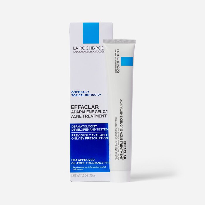 La Roche-Posay Effaclar Adapalene Gel 0.1%, Retinoid Acne Treatment, 1.6 oz., , large