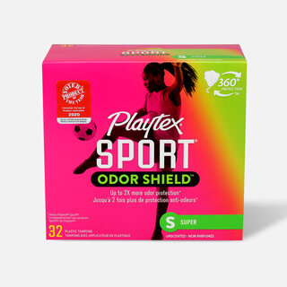 Playtex Sport Odor Shield Super Tampons, 32 ct.