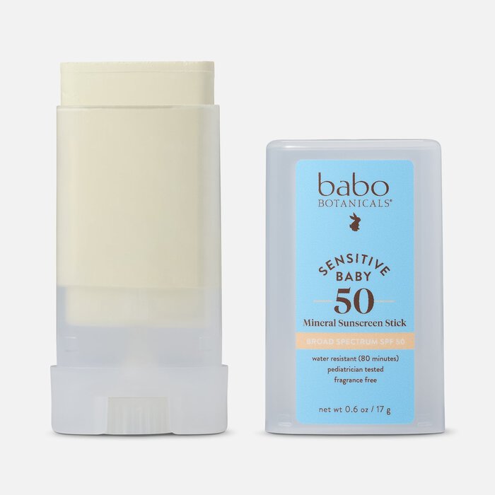 Babo Botanicals Baby Face Mineral Sunscreen Stick, SPF 50, .6 oz., , large