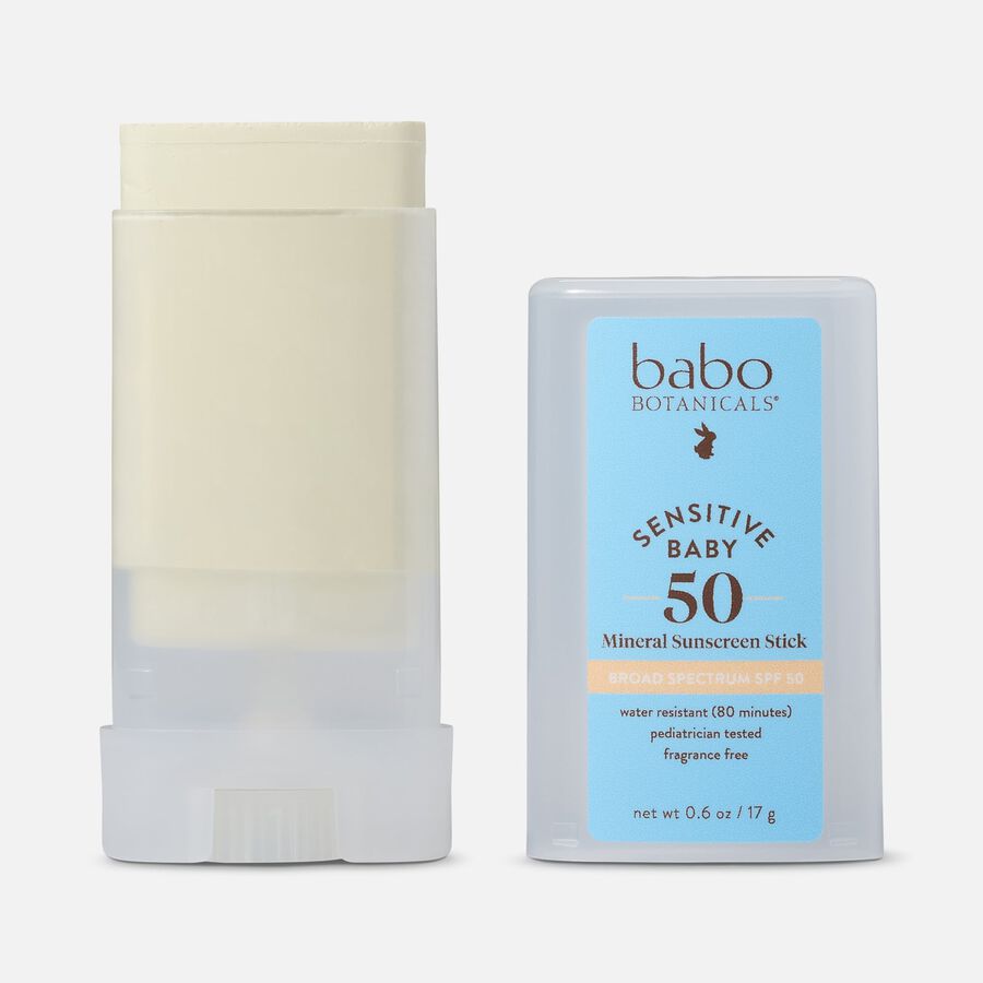 Babo Botanicals Baby Face Mineral Sunscreen Stick, SPF 50, .6 oz., , large image number 2