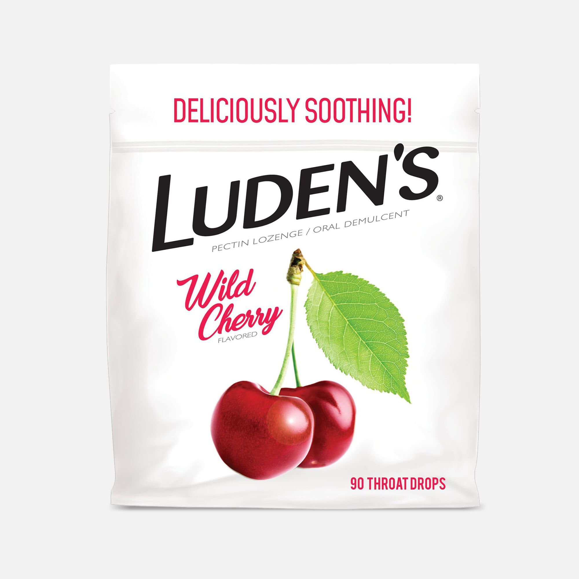 Luden's Wild Cherry Throat Drops, 90 ct., , large