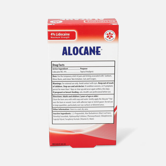 Alocane Maximum Strength Emergency Burn Pads, 10 ct., , large