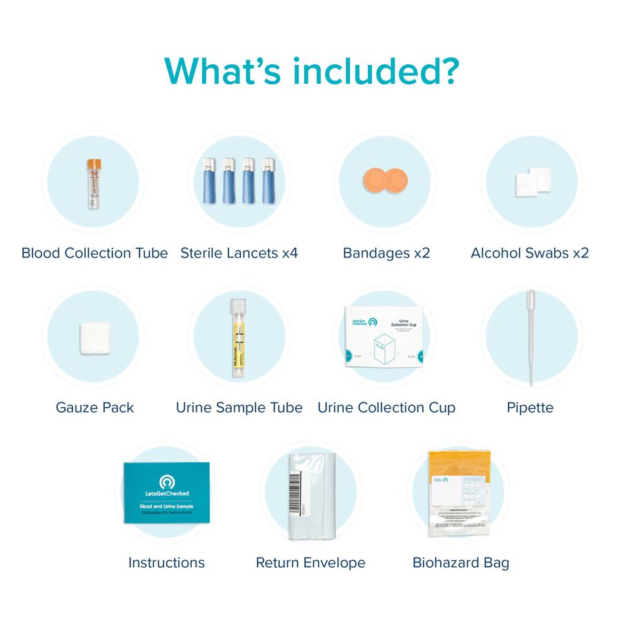 Standard 5 by LetsGetChecked | Chlamydia, Gonorrhea, Trichomoniasis, HIV, & Syphilis Screening, , large image number 1