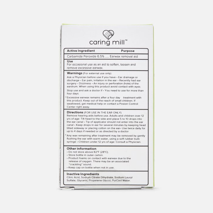 Caring Mill™ Ear Wax Removal Drops 6.5% Carbamide Peroxide, 0.5 oz. (2-Pack), , large