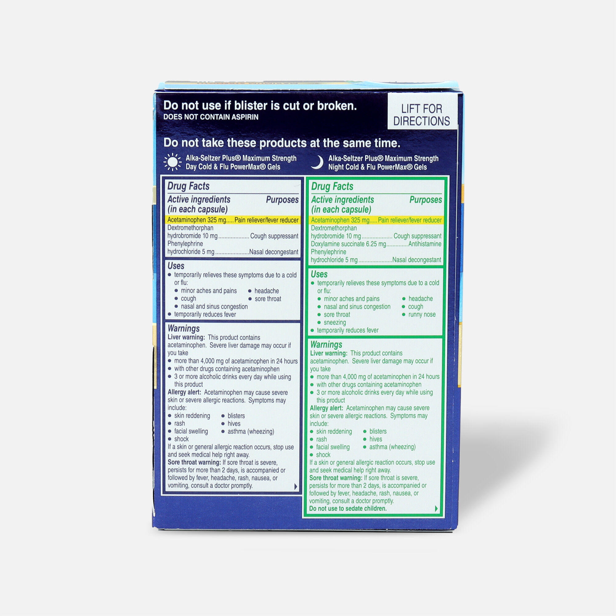 Alka-Seltzer Plus PowerMax Gels, Cold & Flu, Day & Night, , large