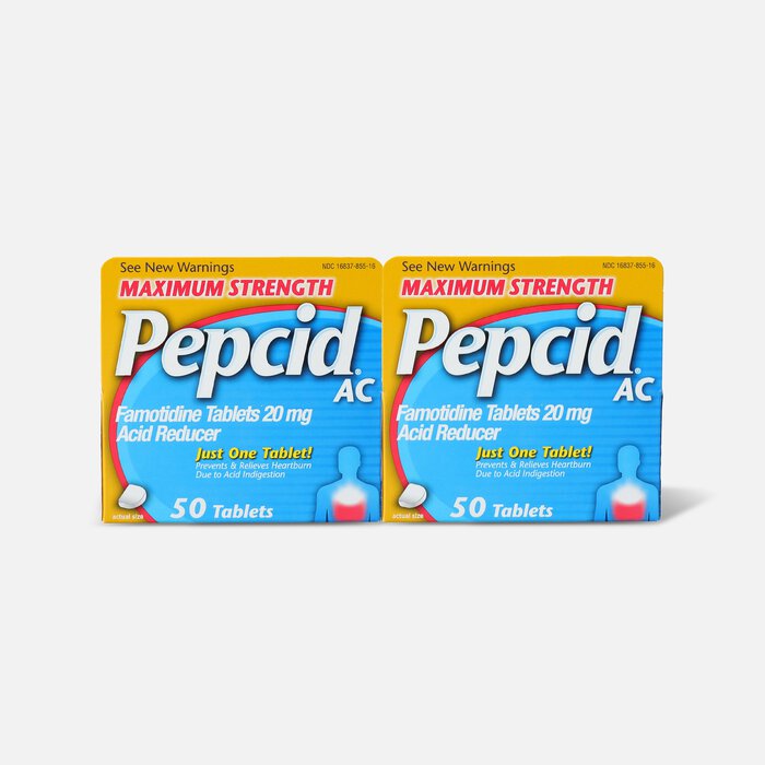 Maximum Strength PEPCID AC Tablet, 50 ct. (2-Pack), , large