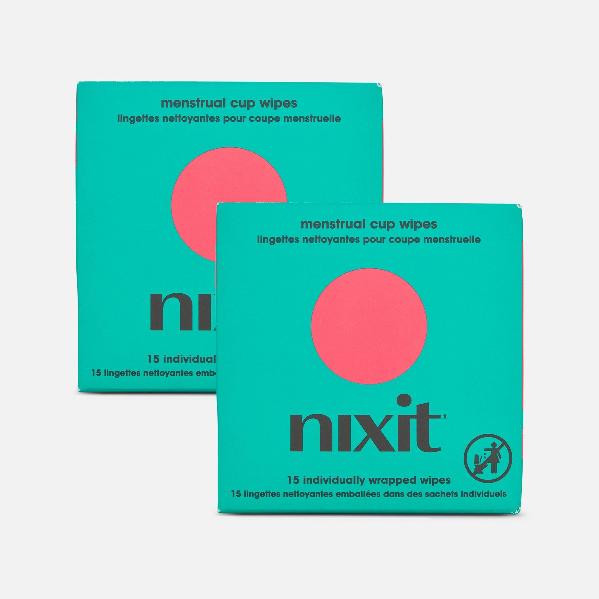 Nixit Menstrual Cup Wipes, 15 ct. (2-Pack), , large