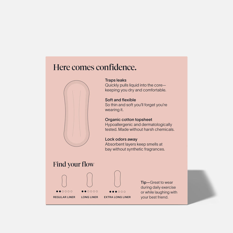 Cora Organic Bladder Extra-Long Liners, 30 ct., , large