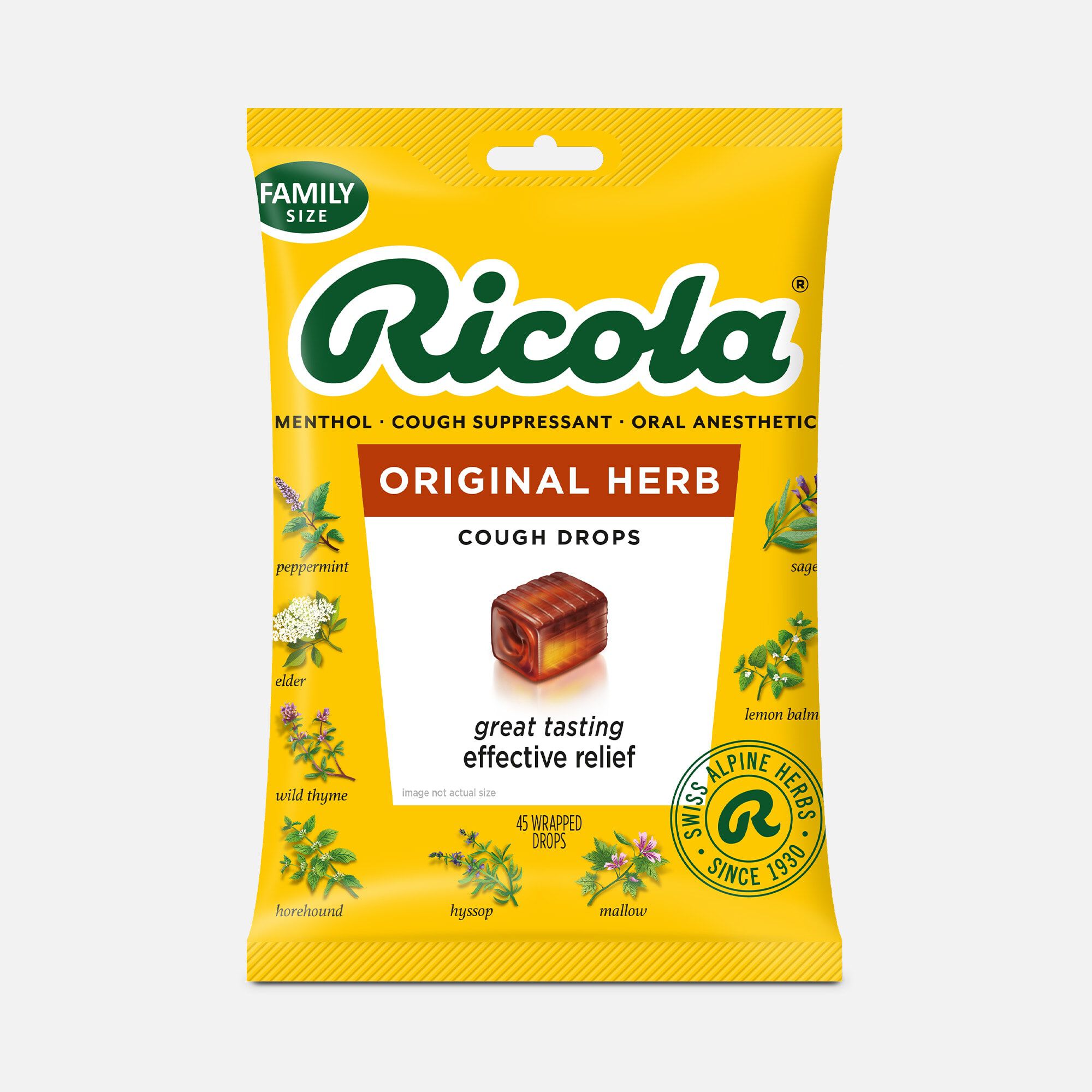 Ricola Original Herb Cough Drops, 45 ct., , large