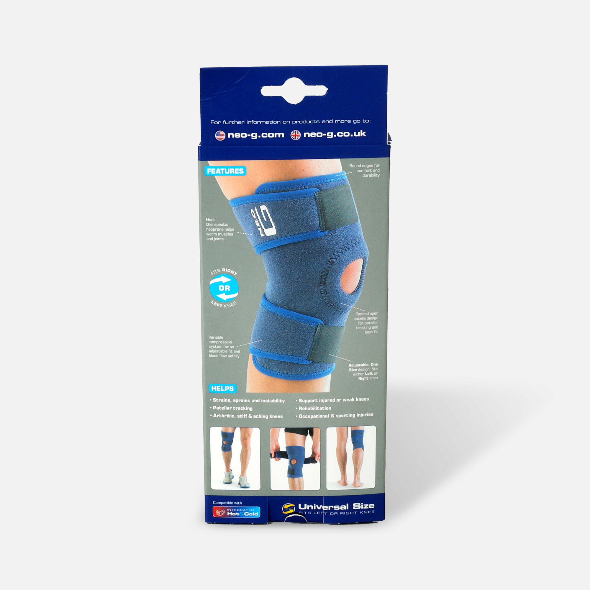 Neo G Open Knee Support, One Size, , large