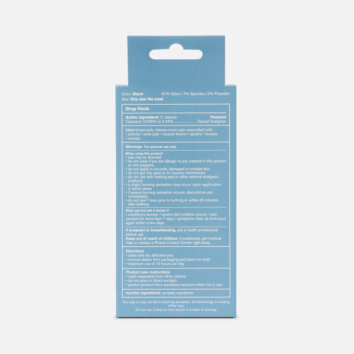 Nufabrx Medicine Infused Wrist Sleeve, , large