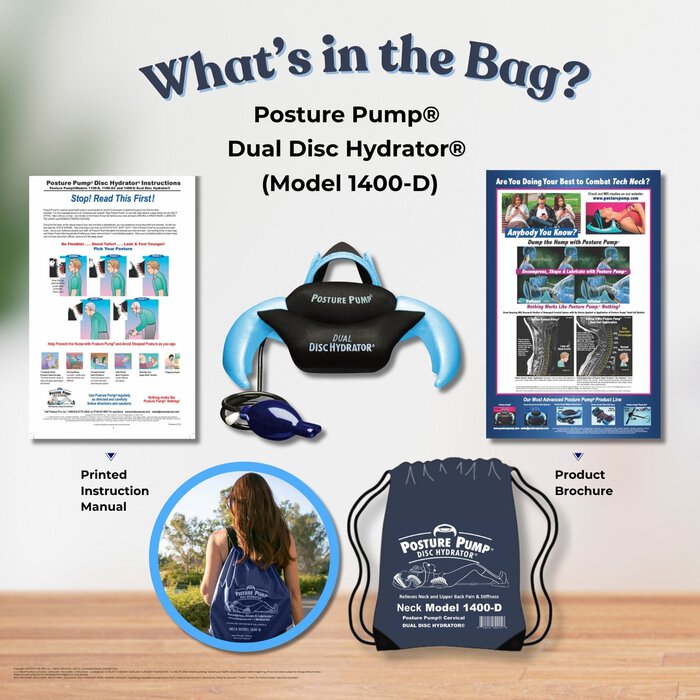 Posture Pump® Dual Disc Hydrator®, Relieves Neck Pain, Model 1400-D, , large