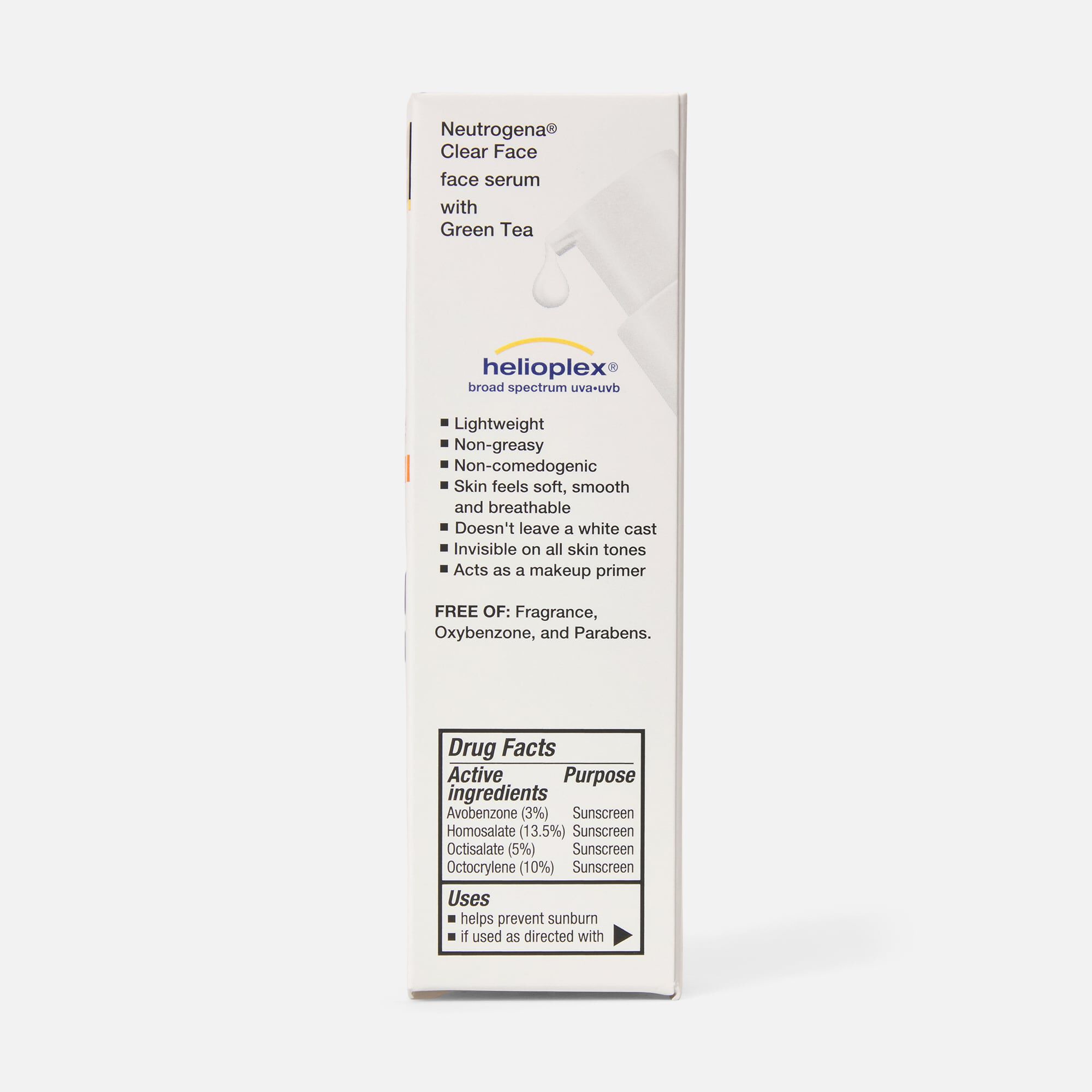 Neutrogena Clear Face Serum Sunscreen, SPF 60+, 1.7 oz., , large