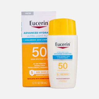 Eucerin Sun Advanced Hydration Ultra-Light Face Sunscreen, SPF 50, 1.7 fl oz.