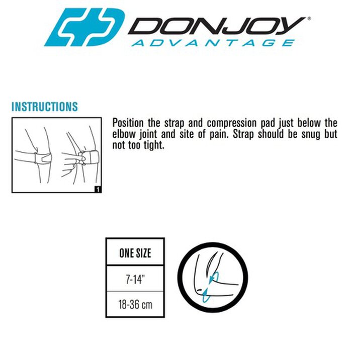 DonJoy Advantage Golf/Tennis Elbow, One Size, , large