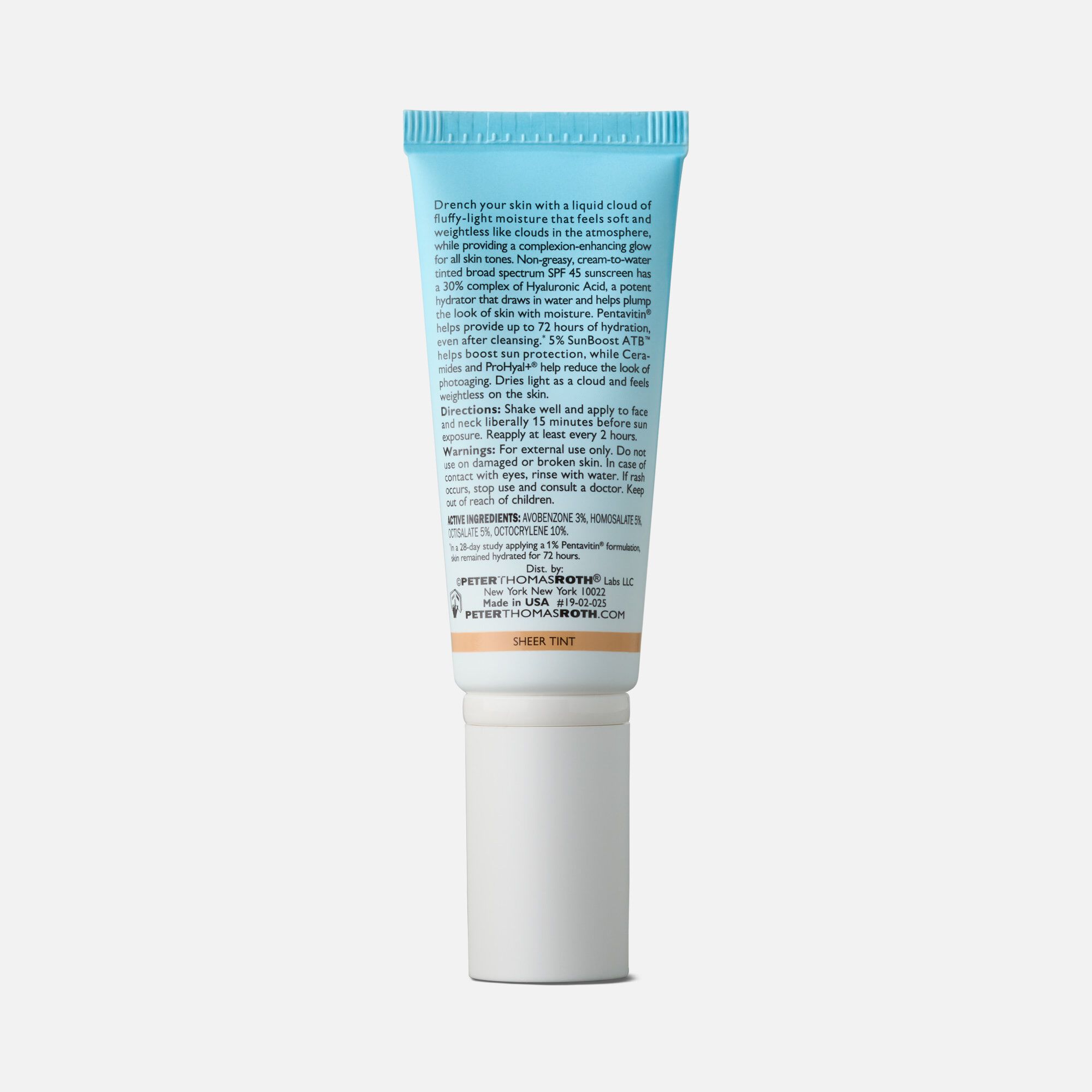Peter Thomas Roth Water Drench Broad Spectrum SPF 45 Hyaluronic Sheer Tint Moisturizer, 20 ml, , large