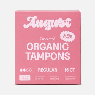 August Regular Tampons, 16 ct.
