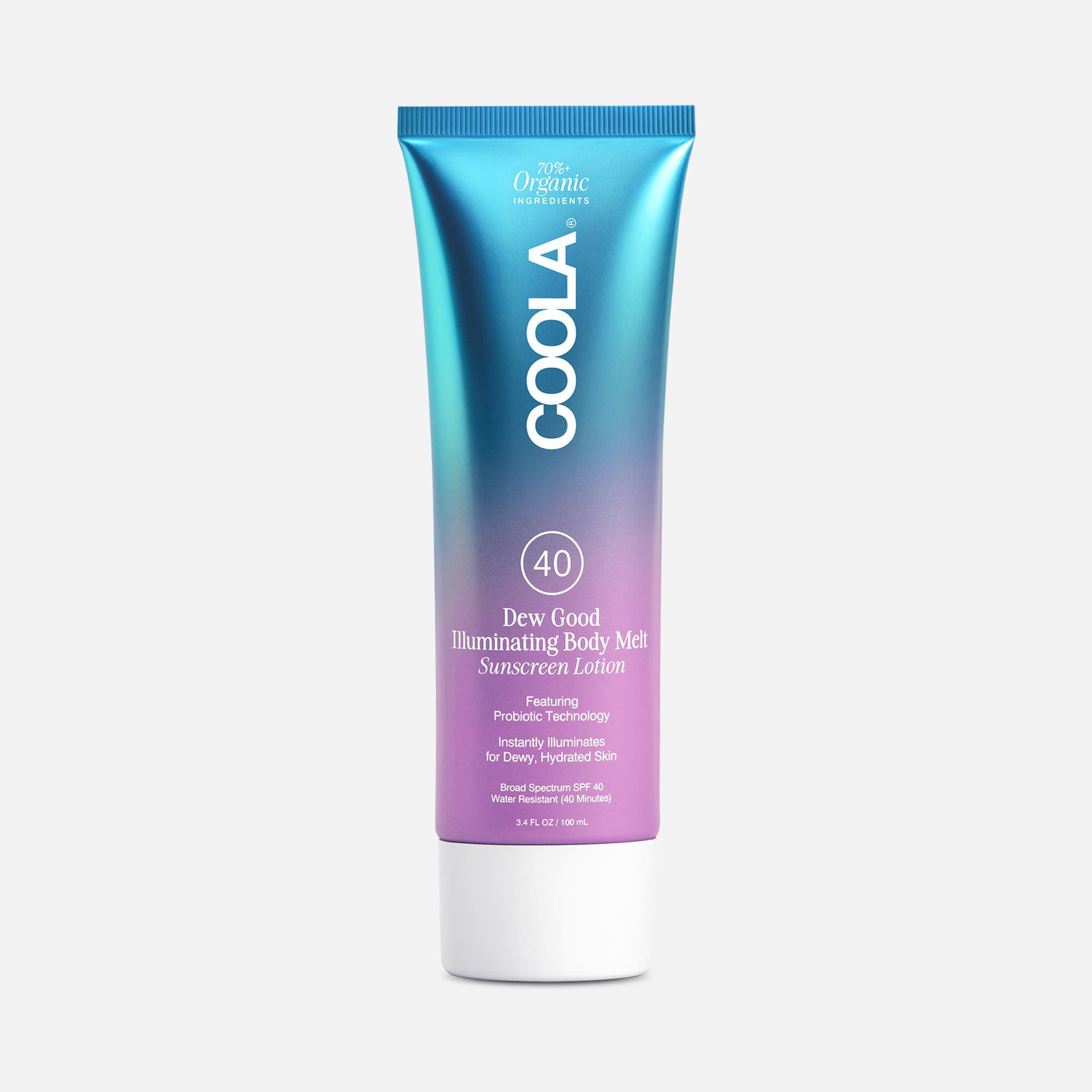COOLA Dew Good Illuminating Body Melt SPF 40 Sunscreen Lotion, 3.4 oz., , large