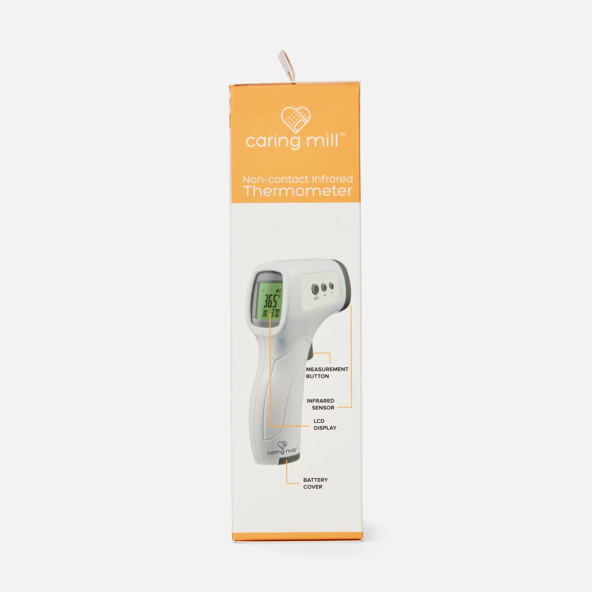 Caring Mill™ Non-Contact Infrared Thermometer with Large Display, , large