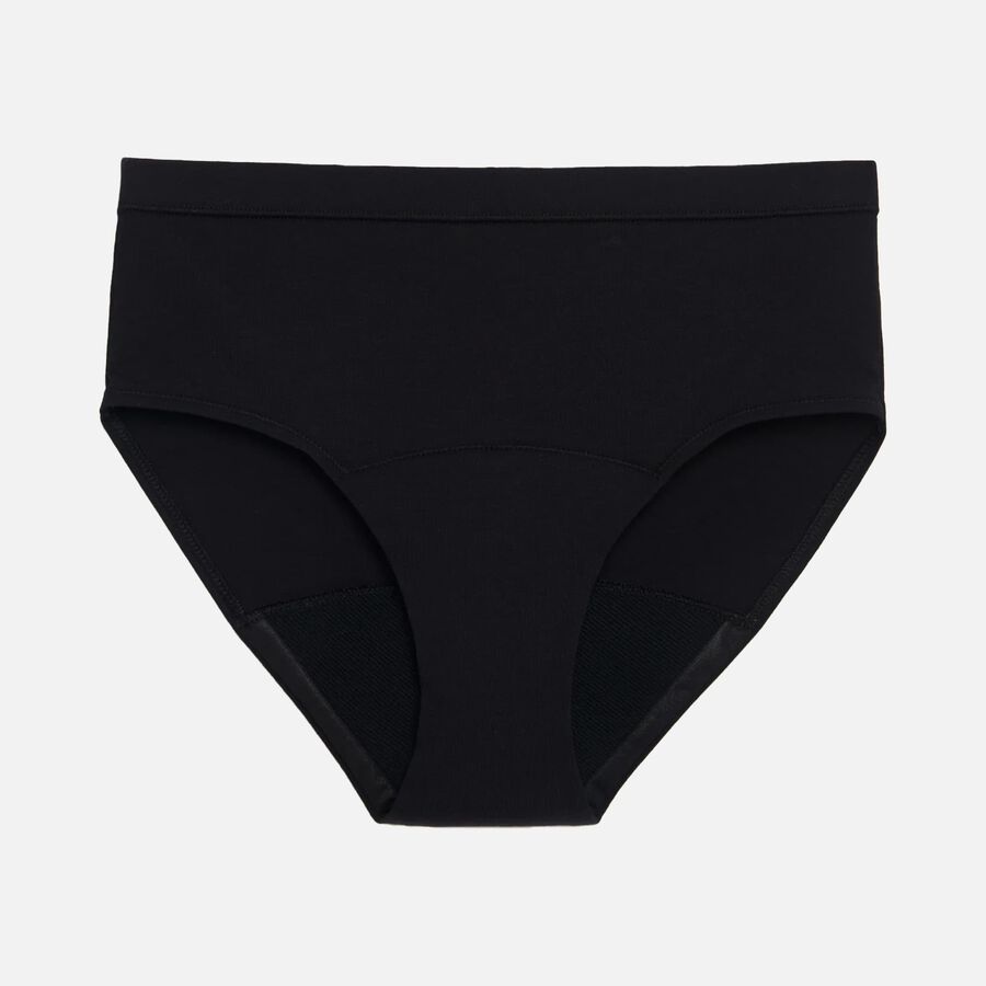 Thinx Teens All Day Brief, Black, Size 15/16, , large image number 0