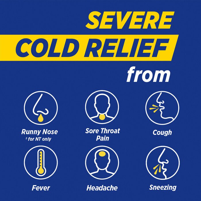 Theraflu Multi-Symptom Severe Cold Relief Day & Night Powder, Honey Lemon, 12 ct ., , large