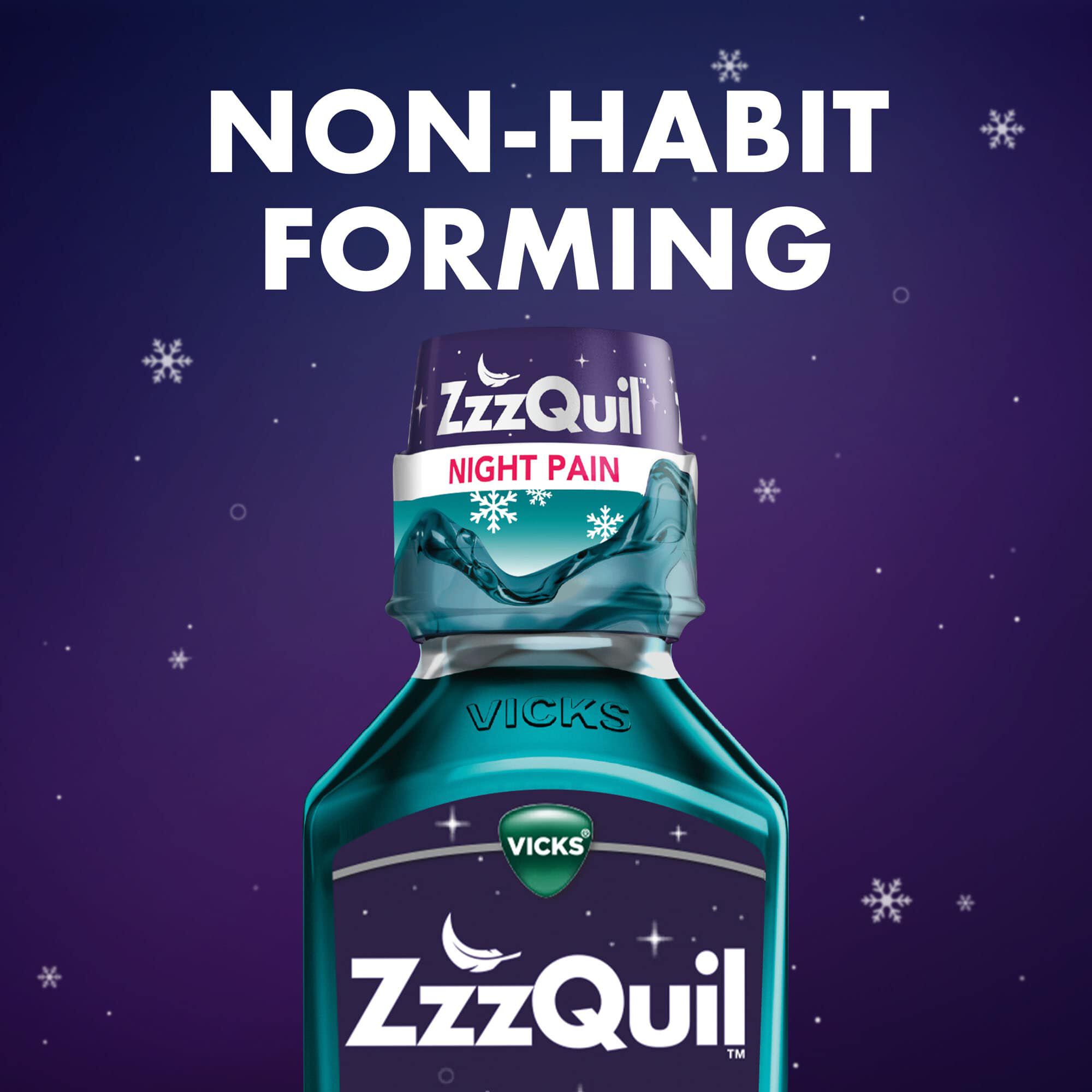 Vicks® ZzzQuil™ Night Pain Liquid, 12 fl oz., , large