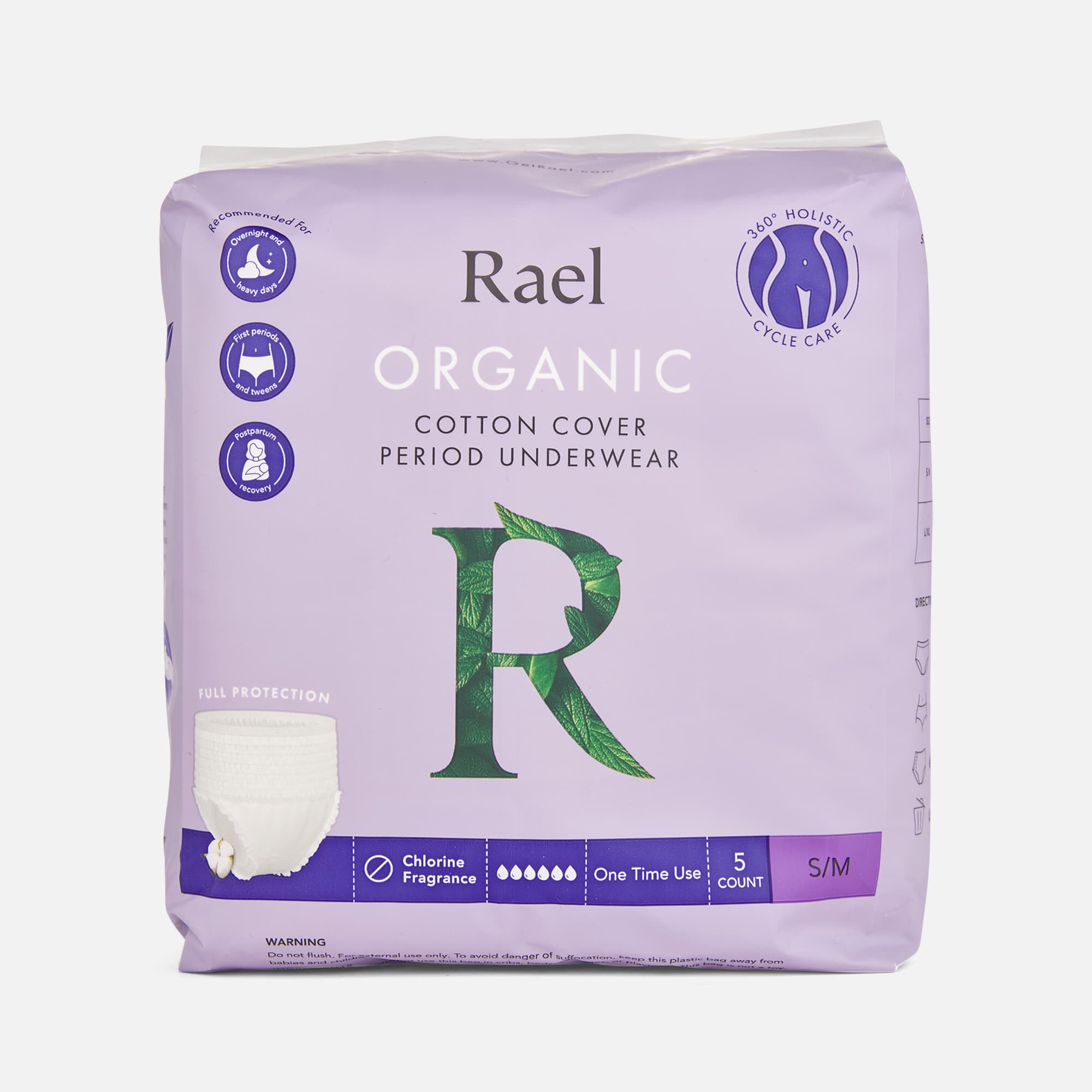 Rael Organic Cotton Cover Period Underwear, , large