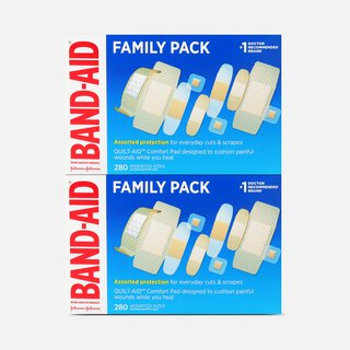 BAND-AID® Family Pack Assorted Adhesive Bandages, 280 ct. (2-Pack)
