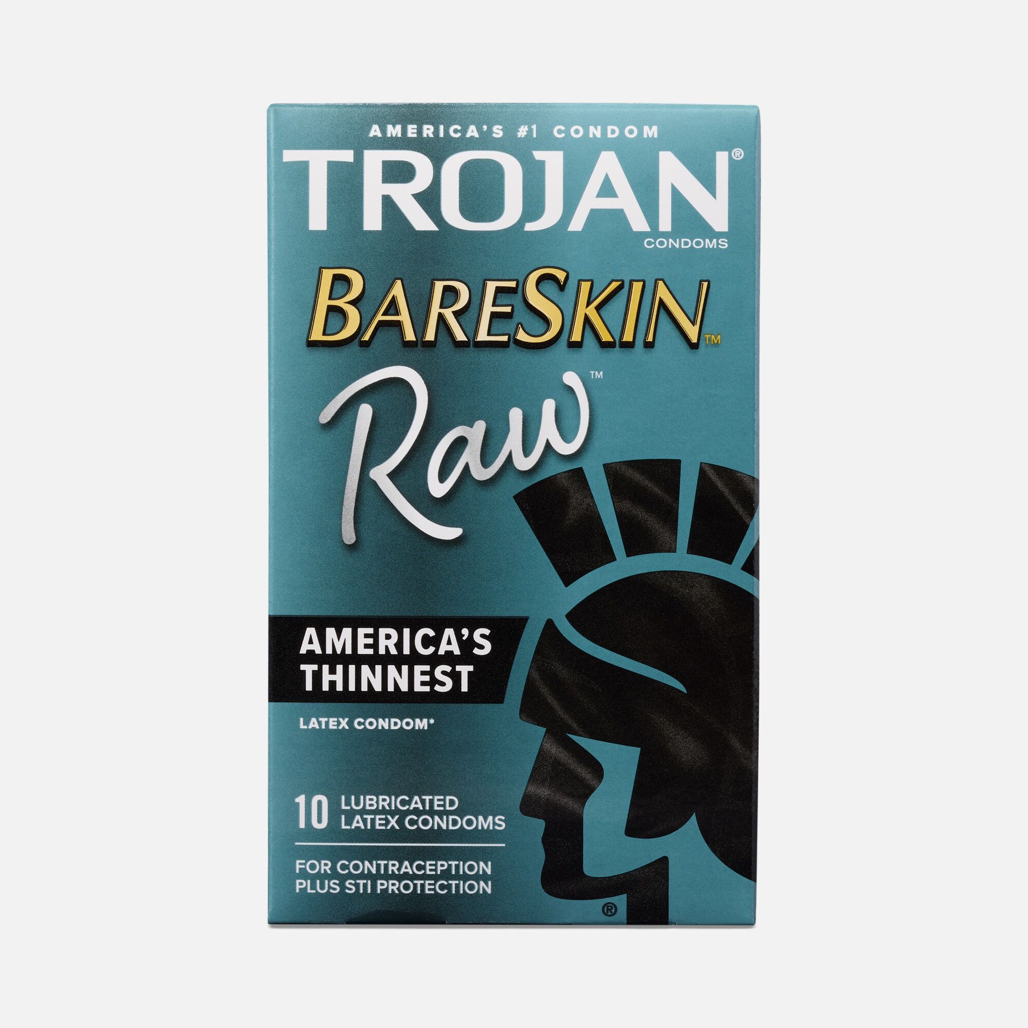 Trojan Latex Condom BareSkin Raw, 10 ct., , large