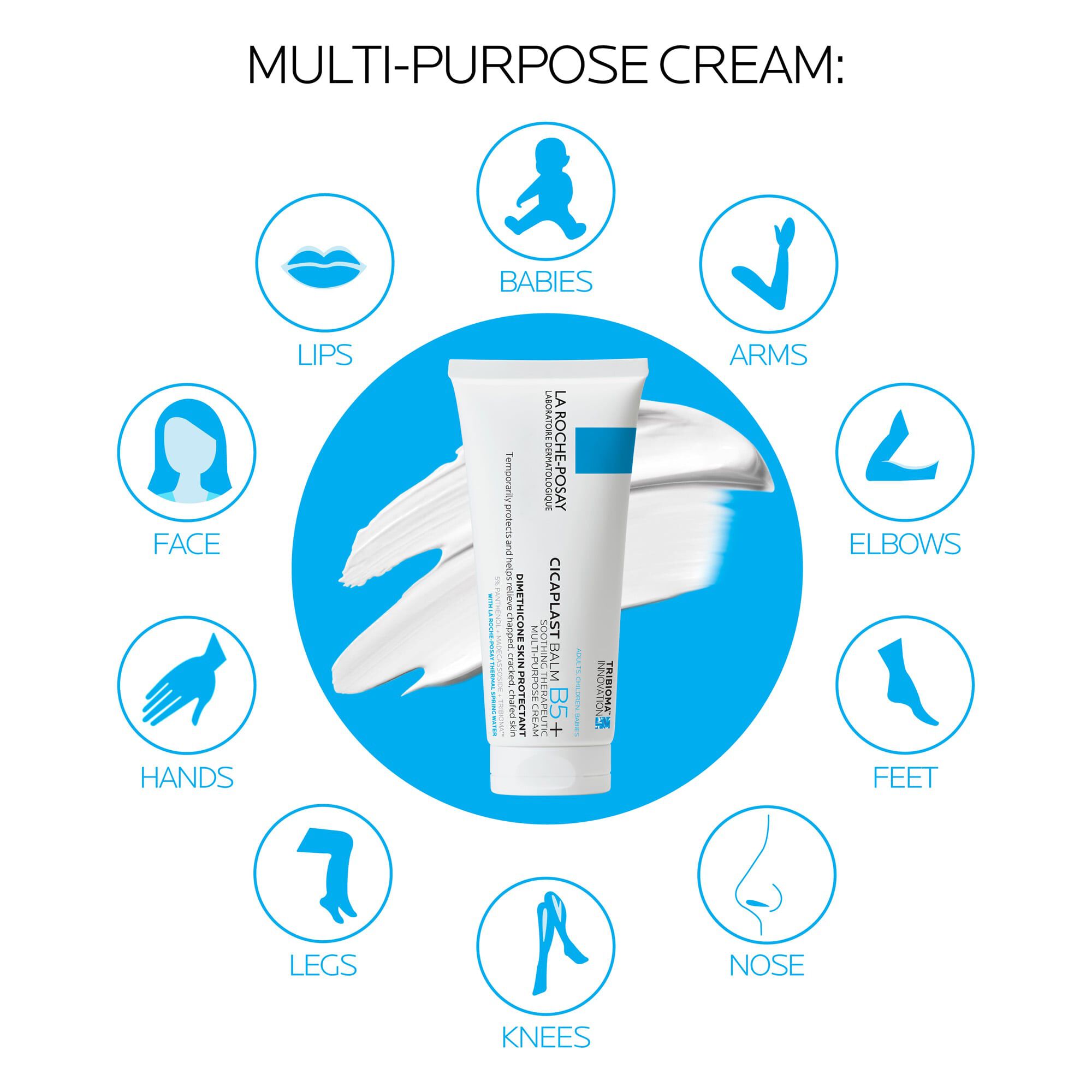 La Roche-Posay Cicaplast Balm B5+ Soothing Therapeutic Multi-Purpose Cream, 3.38 fl. oz., , large