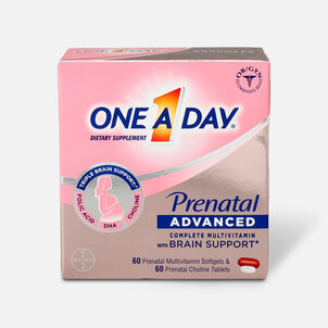 One A Day Prenatal Advanced Complete Multivitamins, 60+60 ct.